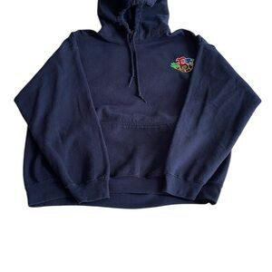 Gildan Dark Blue Hoodie with Embroidered Detail